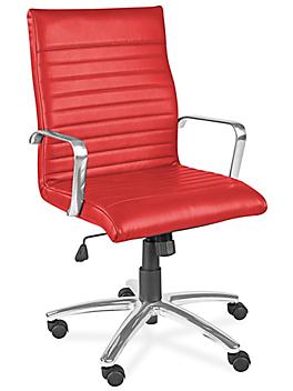 Leather Fashion Chair - Red H-4120R