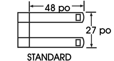 Dimensions du transpalette