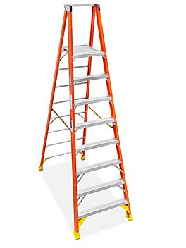 Fiberglass Platform Ladder - 10' Overall Height H-4134