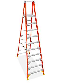 Fiberglass Platform Ladder - 12' Overall Height H-4135