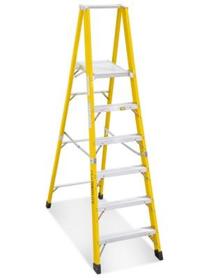 Fiberglass Platform Ladder - 8' Overall Height