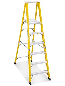 Fiberglass Platform Ladder - 8' Overall Height H-4140