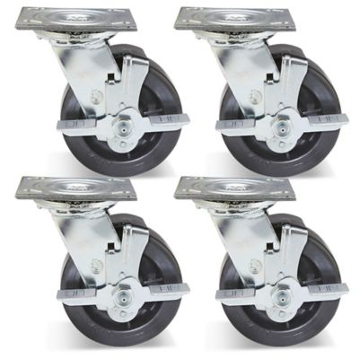 Welded Machine Table Casters - Set of 4 Casters