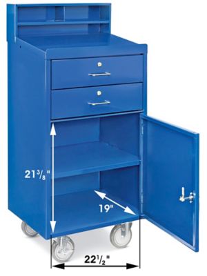 Deluxe Welded Shop Desk - Blue H-4163BLU - ULINE