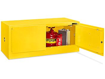 Stackable Flammable Storage Cabinet - Self-Closing Doors, Yellow, 12 Gallon H-4175S-Y