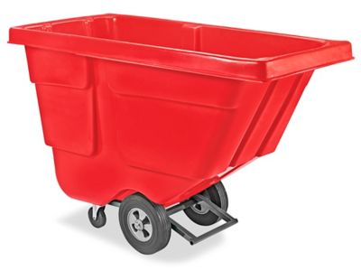 Uline Utility Tilt Truck - 1 Cubic Yard, Red H-4184R