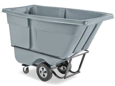 Uline Standard Tilt Truck - 1 Cubic Yard, Gray H-4186GR