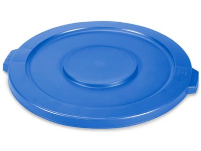 Uline – Couvercle pour poubelle – 32 gallons, bleu