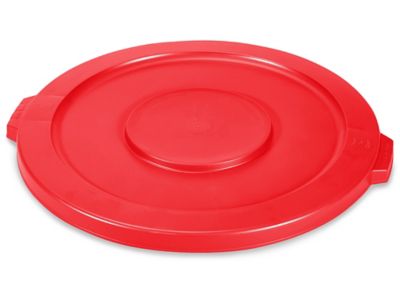 Uline – Couvercle pour poubelle – 32 gallons, rouge