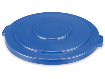Uline – Couvercle pour poubelle – 55 gallons, bleu