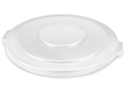 H-4201W Uline – Couvercle de poubelle de 55 gallon(s) – blanc