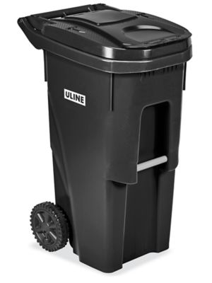 Uline Economy Trash Liners - Black, 44-55 Gallon, .55 Mil S-5351