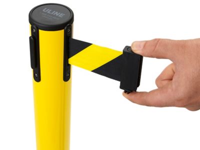 ULINE Crowd Control Barrier Posts with Retractable Belt Instructions