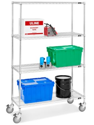 Chrome Mobile Shelving - 48 x 18 x 78" H-4256