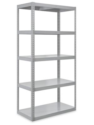 Uline metal store shelving units