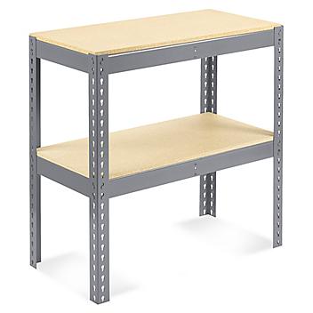 Two-Shelf Wide Span Storage Rack - Particle Board, 36 x 18 x 36" H-4271