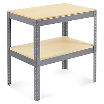 Two-Shelf Wide Span Storage Rack - Particle Board, 36 x 24 x 36" H-4272