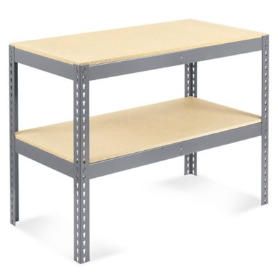 Two-Shelf Wide Span Storage Rack - Particle Board, 48 x 24 x 36" H-4275