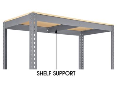 Two-Shelf Wide Span Storage Rack - Particle Board, 48 x 24 x 36