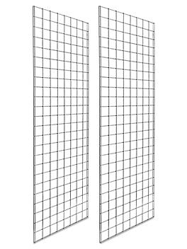 Gridwall Panels - 2 x 6', Chrome H-4279C