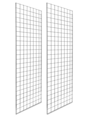 Gridwall Panels - 2 x 6', Chrome