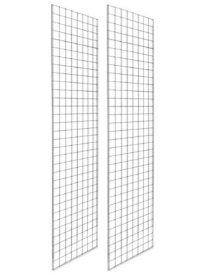 Gridwall Panels - 2 x 8', Chrome