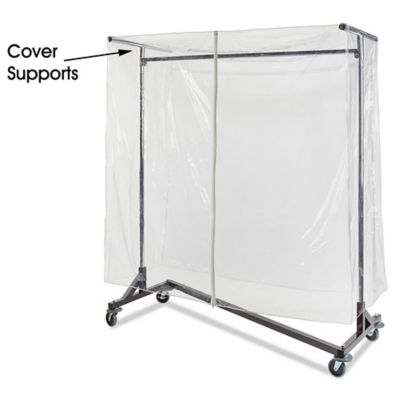 Heavy duty covered garment rack hot sale