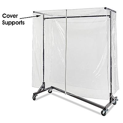 Cover Supports For Z Rack H 4285 Uline, Garment Rack Covers