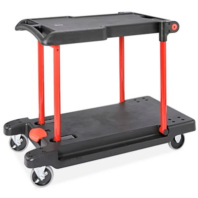 Rubbermaid Mobile Utility Cart 300 lb. Cap 40-3/5x20x37-4/5 Gray 409100