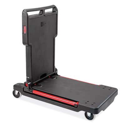 Rubbermaid® Flat Handle Cart - 46 x 26 x 33, Black H-1066BL - Uline