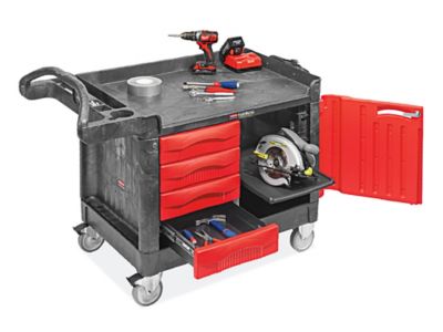 Rubbermaid® Trademaster® Cart with Cabinet - 50 x 27 x 39