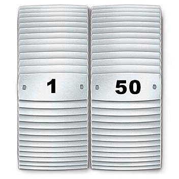 Locker Number Plates #1-50 H-4291-LNP