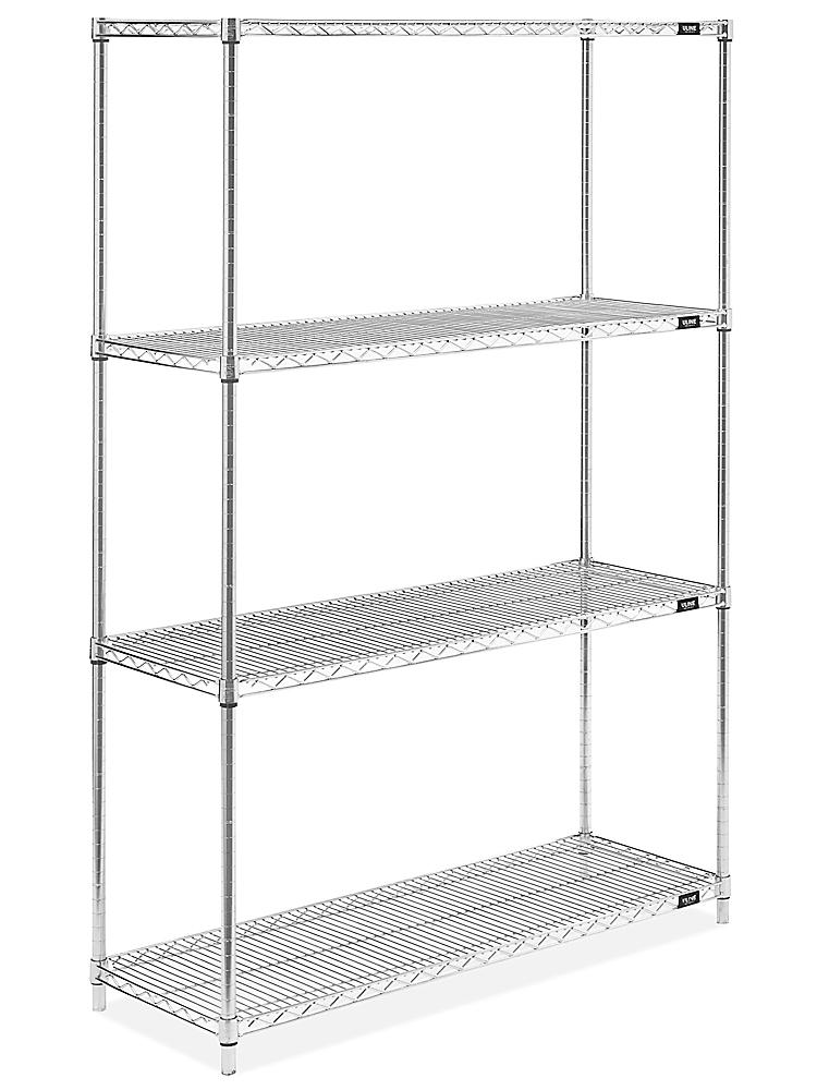 Stainless Steel Wire Shelving Unit 48, 72 Wide Shelving Unit Dimensions