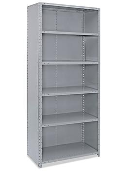 Closed Industrial Steel Shelving - 36 x 18 x 87" H-4351