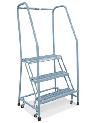 3 Step Grip Step Ladder - Unassembled with 10" Top Step H-4364U-10