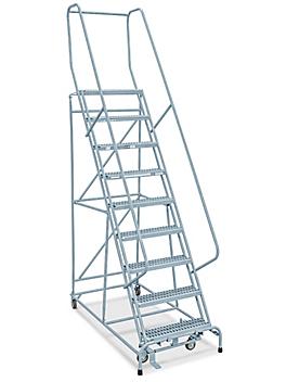 9 Step Grip Step Ladder - Assembled with 10" Top Step H-4367-10