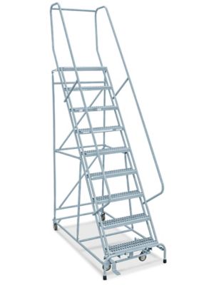 9 Step Grip Step Ladder - Unassembled with 10" Top Step H-4367U-10