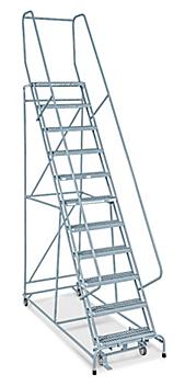 11 Step Grip Step Ladder - Unassembled with 10" Top Step H-4368U-10