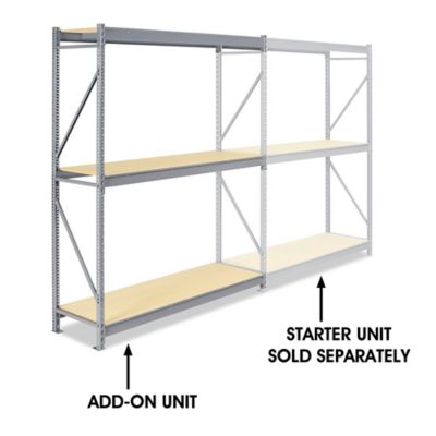 Add-On Unit for Bulk Storage Rack - Particle Board, 72 x 24 x 96" H-4386