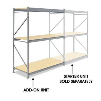 Add-On Unit for Bulk Storage Rack - Particle Board, 72 x 36 x 96" H-4387