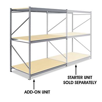Add-On Unit for Bulk Storage Rack - Particle Board, 72 x 48 x 96" H-4388