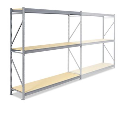 Unité complémentaire pour rayonnage à grande capacité en panneau de particules – 96 x 24 x 96 po