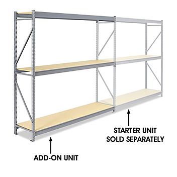 Add-On Unit for Bulk Storage Rack - Particle Board, 96 x 24 x 96" H-4389