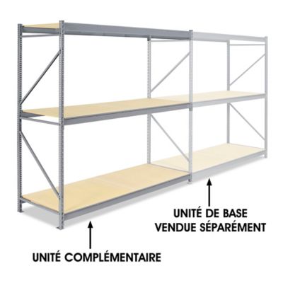 Add-On Unit for Bulk Storage Rack - Particle Board, 96 x 36 x 96" H-4390