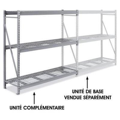 Add-On Unit for Bulk Storage Rack - Wire Decking, 72 x 24 x 72" H-4392