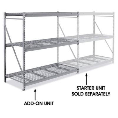 Add-On Unit for Bulk Storage Rack - Wire Decking, 72 x 36 x 72" H-4393