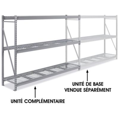 Add-On Unit for Bulk Storage Rack - Wire Decking, 96 x 24 x 72" H-4395