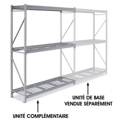Add-On Unit for Bulk Storage Rack - Wire Decking, 72 x 24 x 96" H-4398