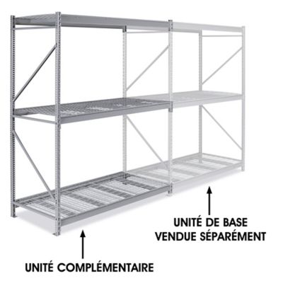 Add-On Unit for Bulk Storage Rack - Wire Decking, 72 x 36 x 96" H-4399