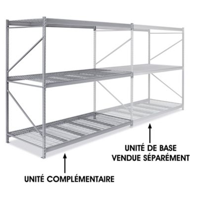 Add-On Unit for Bulk Storage Rack - Wire Decking, 96 x 48 x 96" H-4403